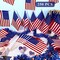 Handheld American Flag Bulk, 8 x 12 Inches US Flags on Stick with Gold Spearhead Decoration Wooden Stick American Flags Set for 4th of July Patriotic Party Memorial Day(250 Pcs)